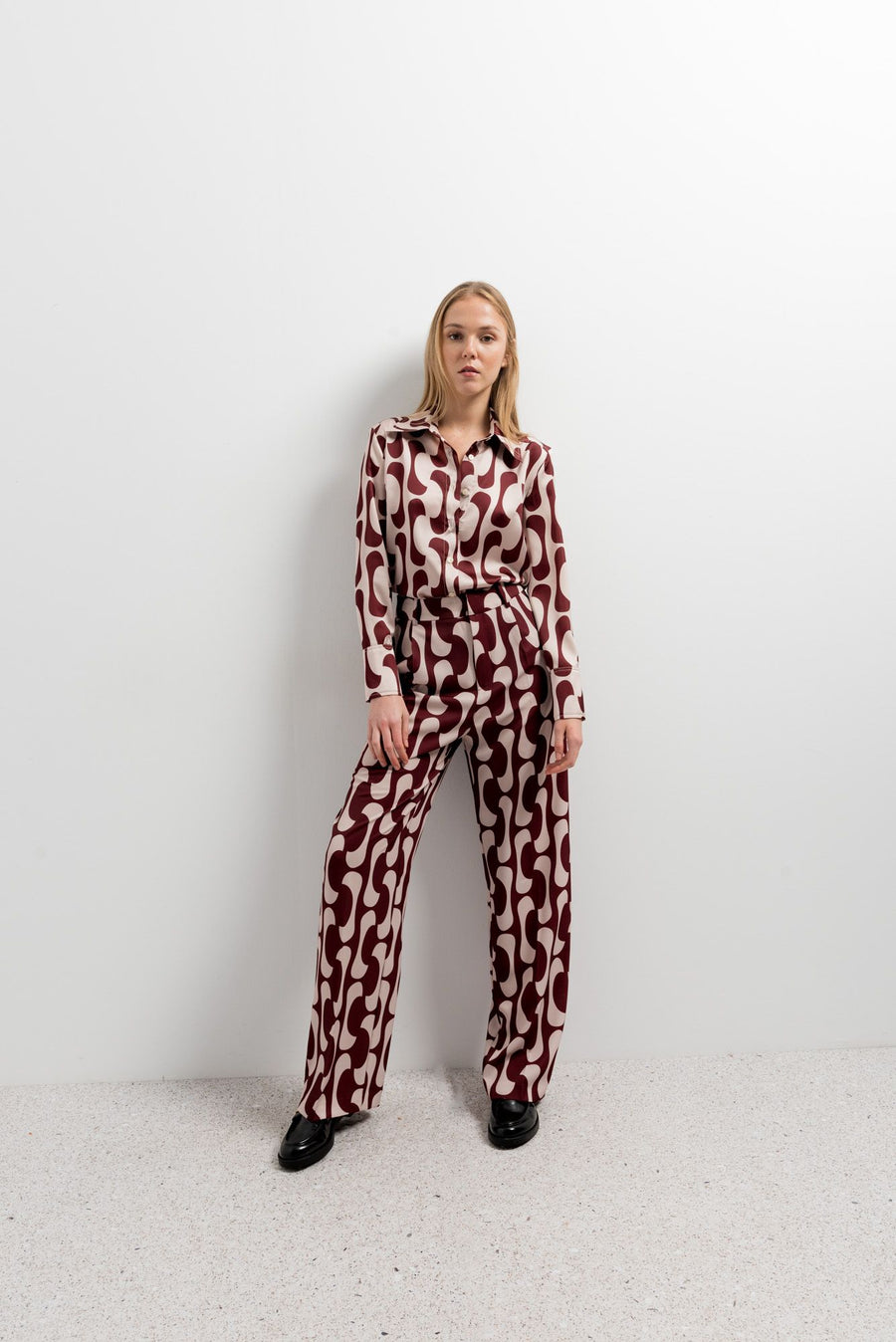 Camisa acetinada