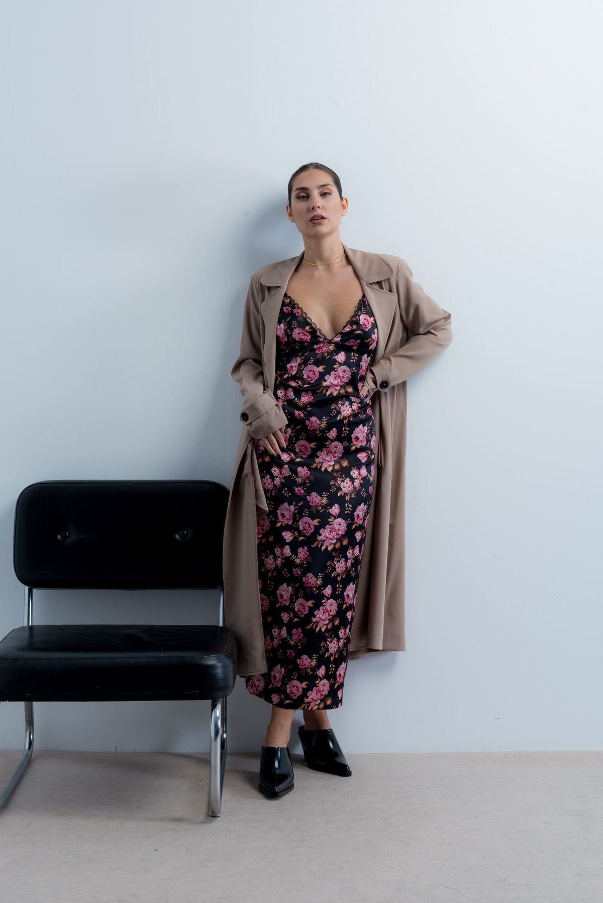 Vestido estampado floral, fotografia 6 de 9