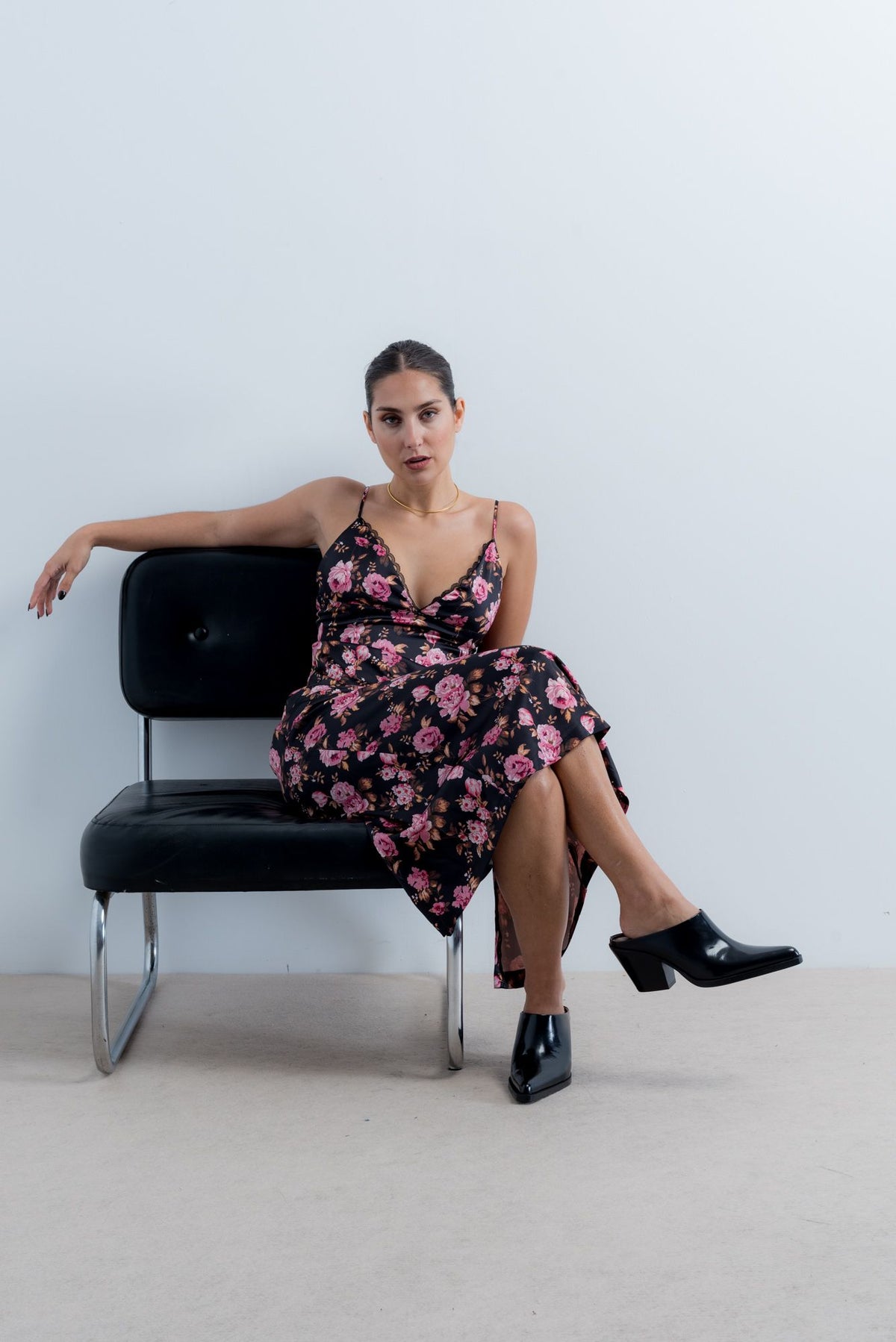 Vestido estampado floral, fotografia 7 de 9