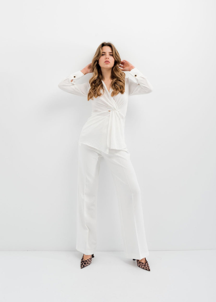 Blusa textura nó