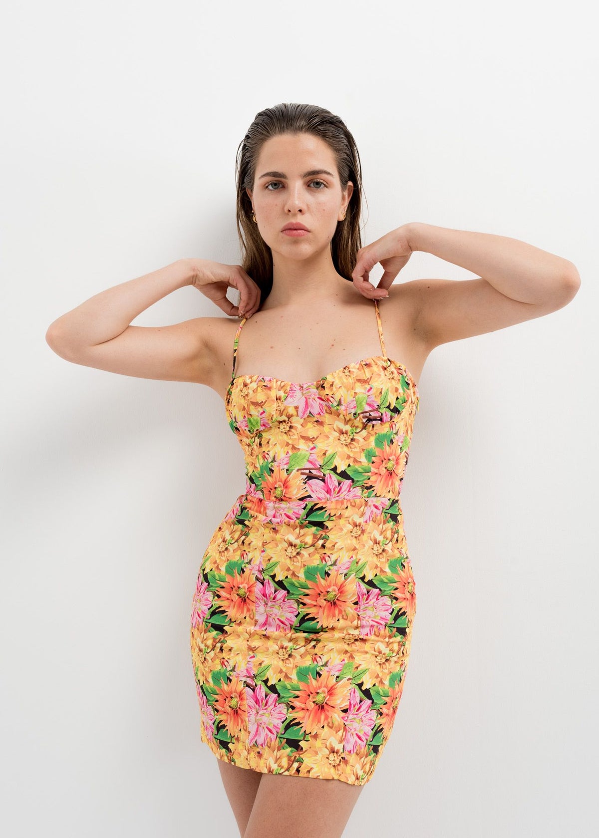 Vestido estampado corselete, fotografia 5 de 5