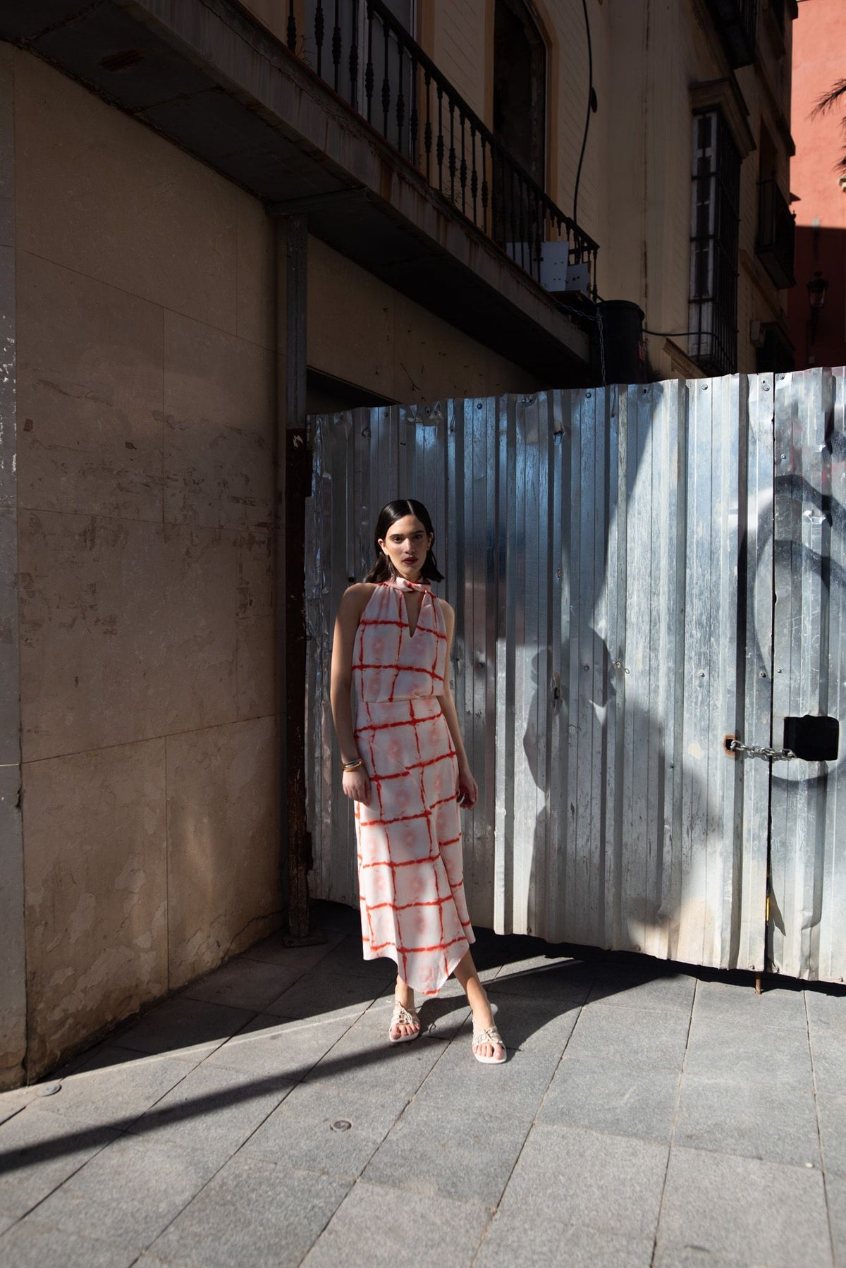 Saia midi estampada, fotografia 7 de 8