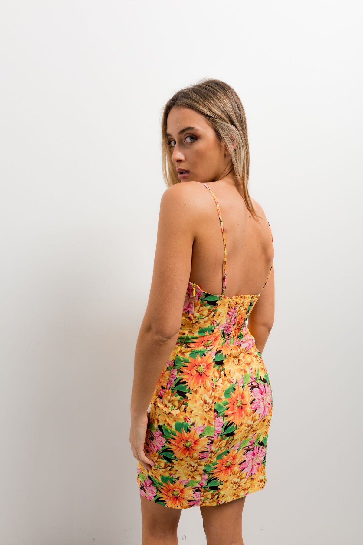 Vestido estampado corselete, fotografia 3 de 5
