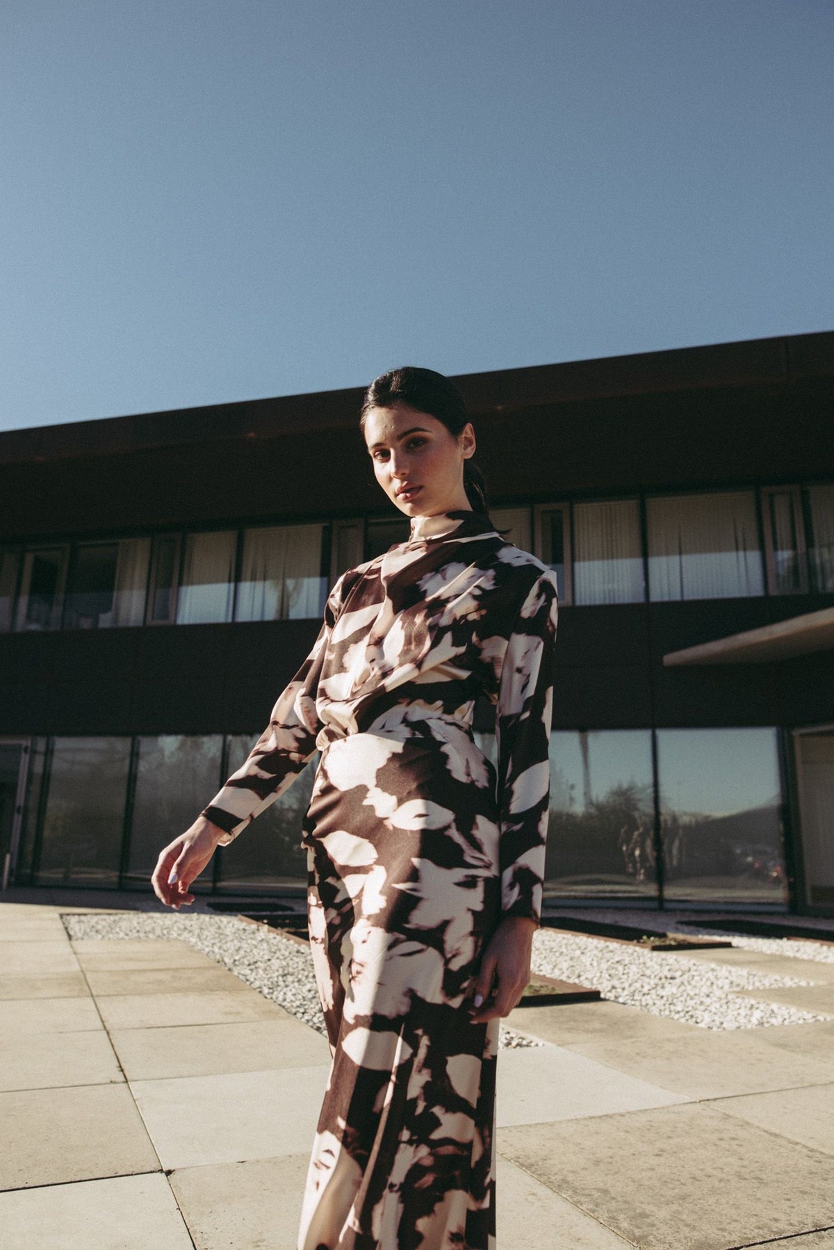 Saia comprida estampada, fotografia 7 de 8