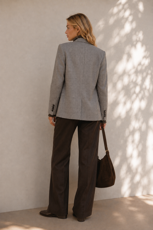 Blazer pied-de-poule