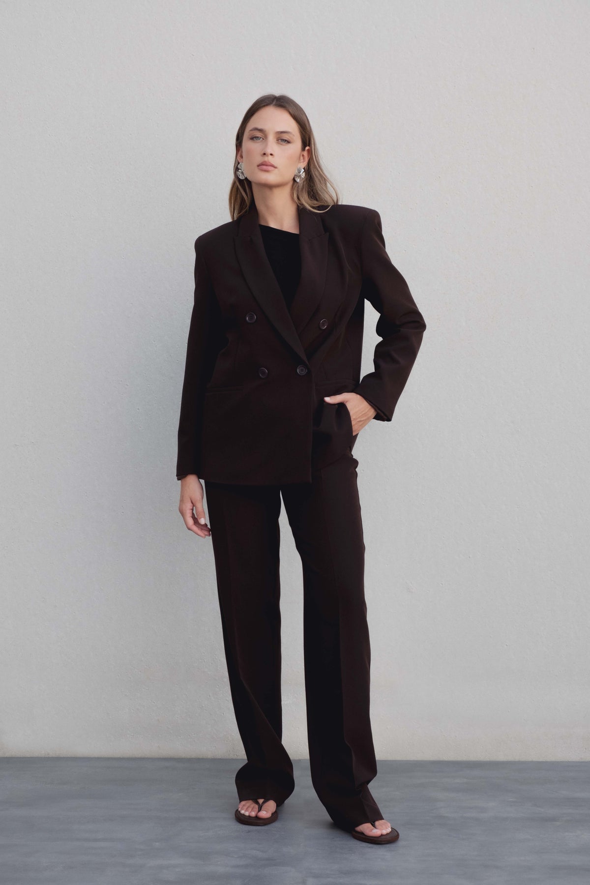 Blazer cruzado oversize