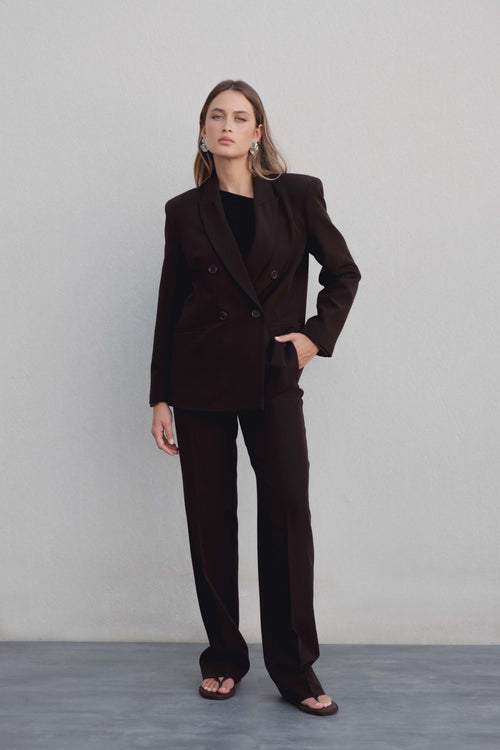 Blazer cruzado oversize