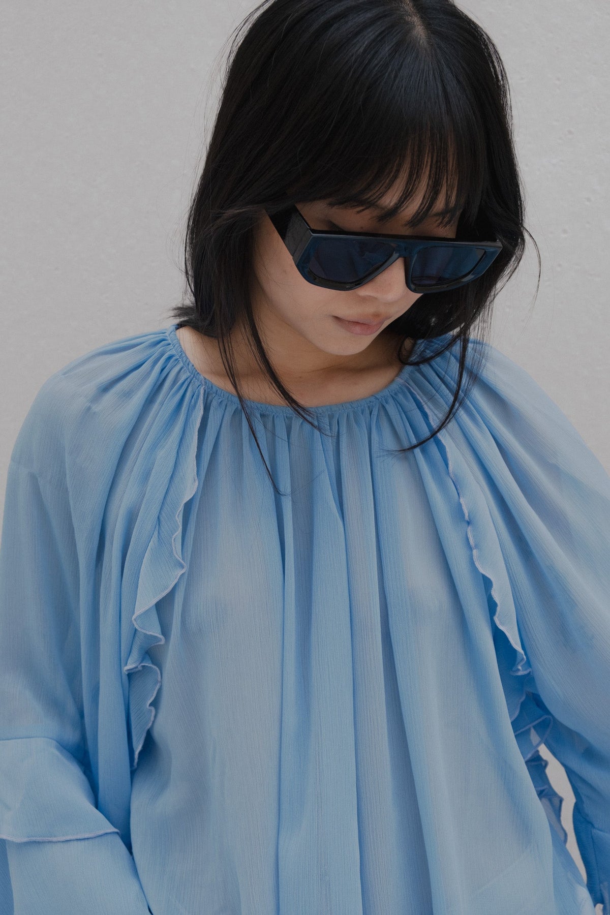 Blusa folhos, fotografia 3 de 5