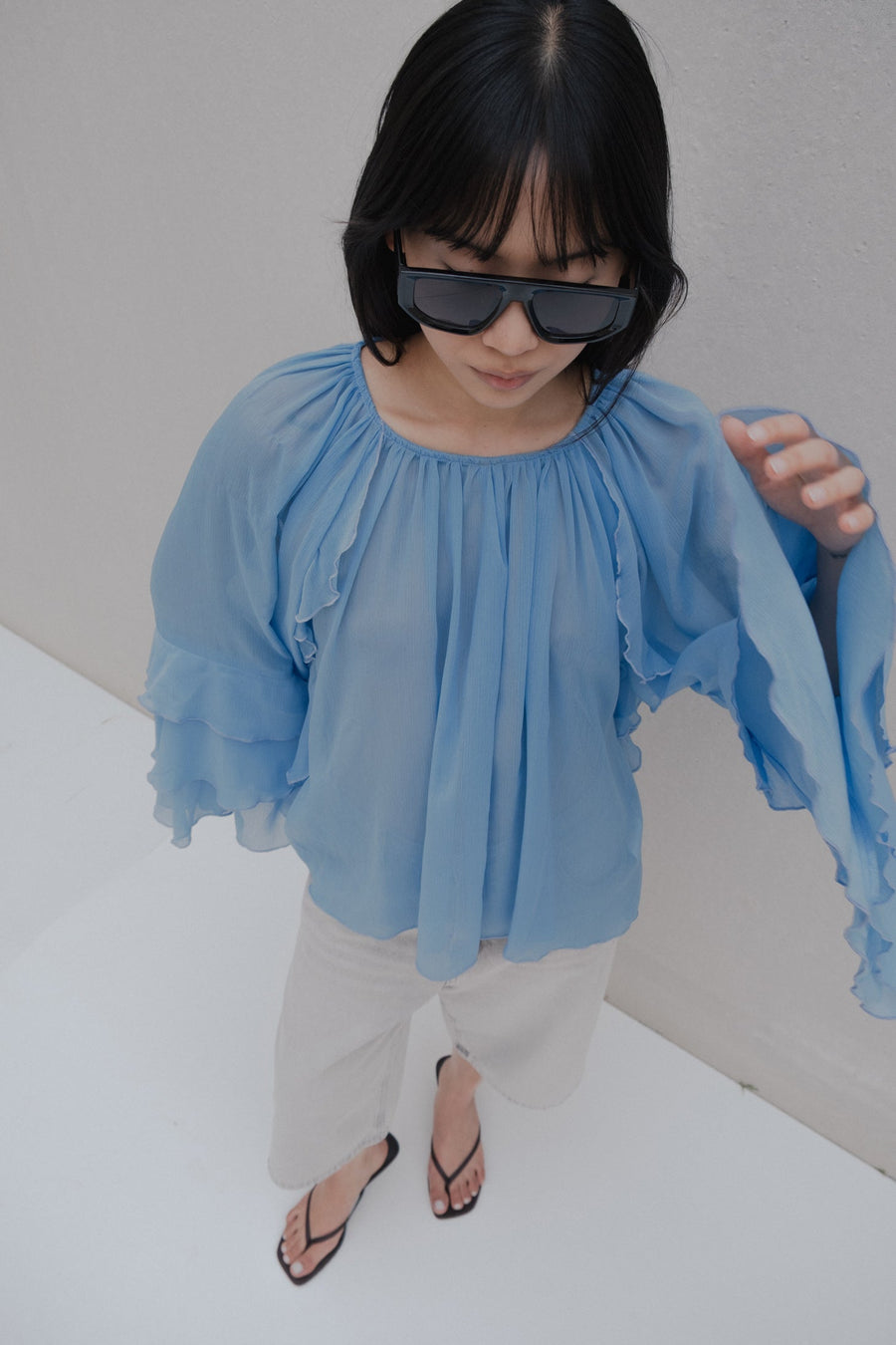 Blusa folhos