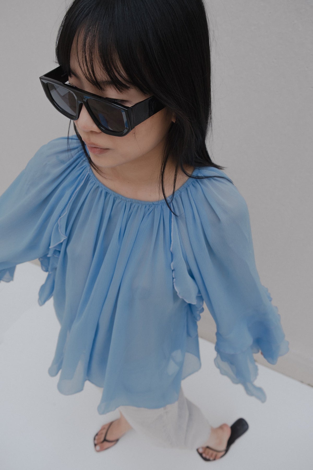 Blusa folhos