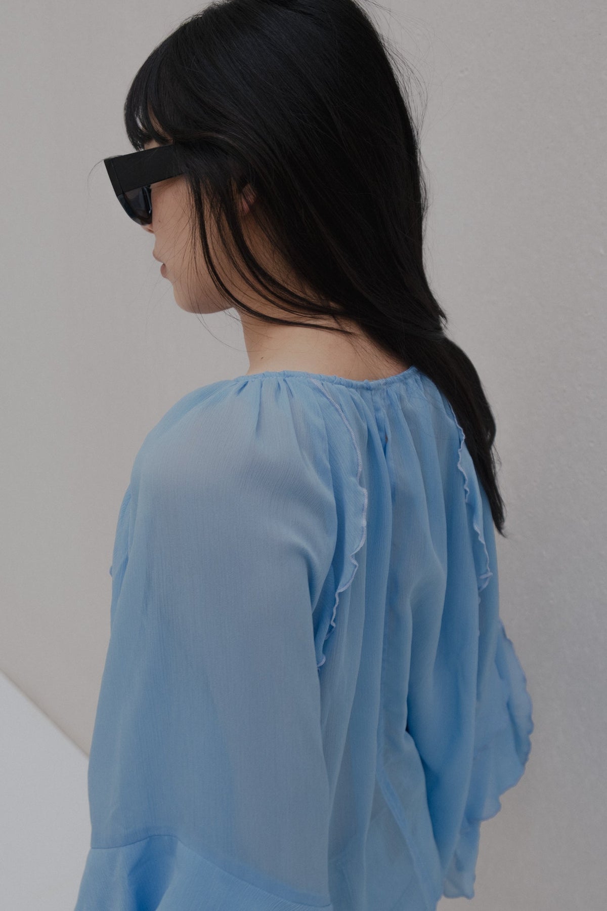 Blusa folhos