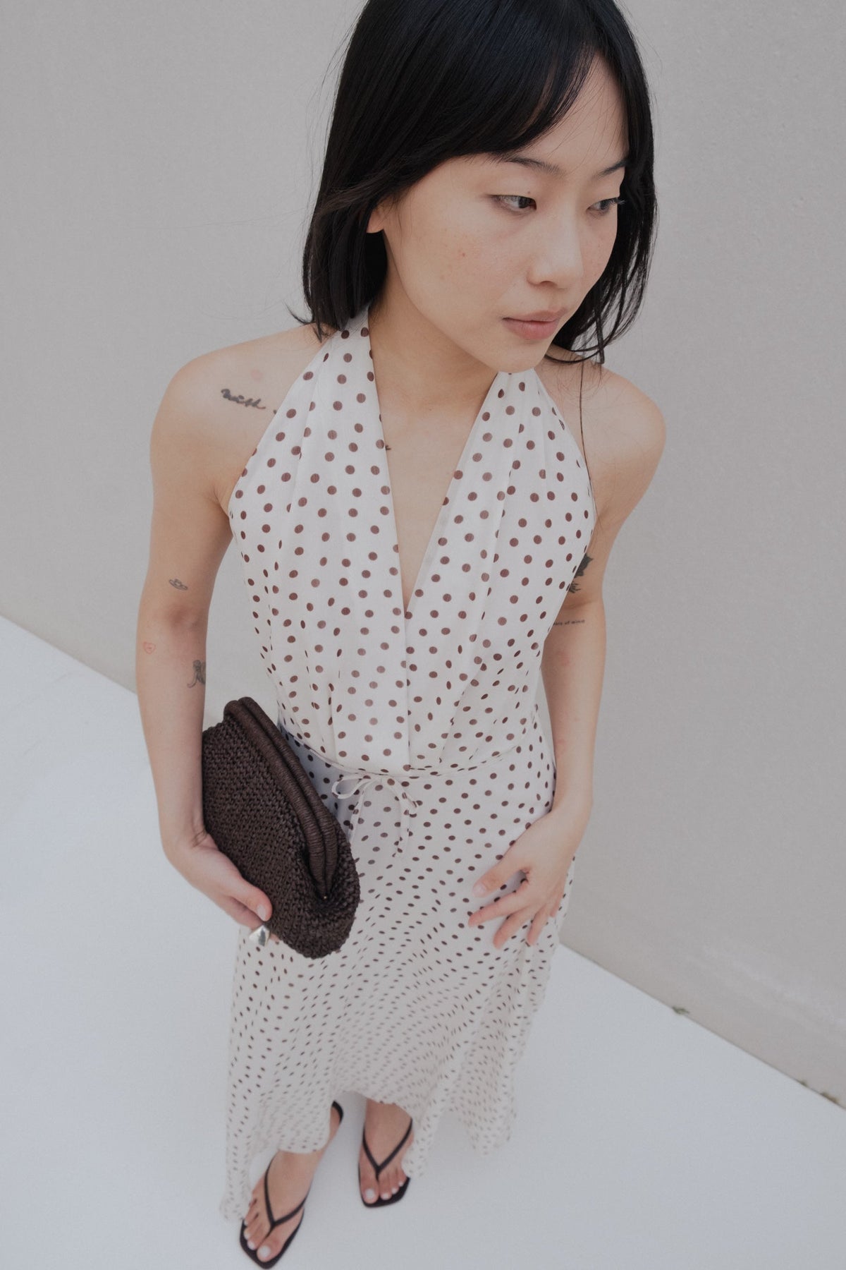Vestido midi estampado, fotografia 3 de 6