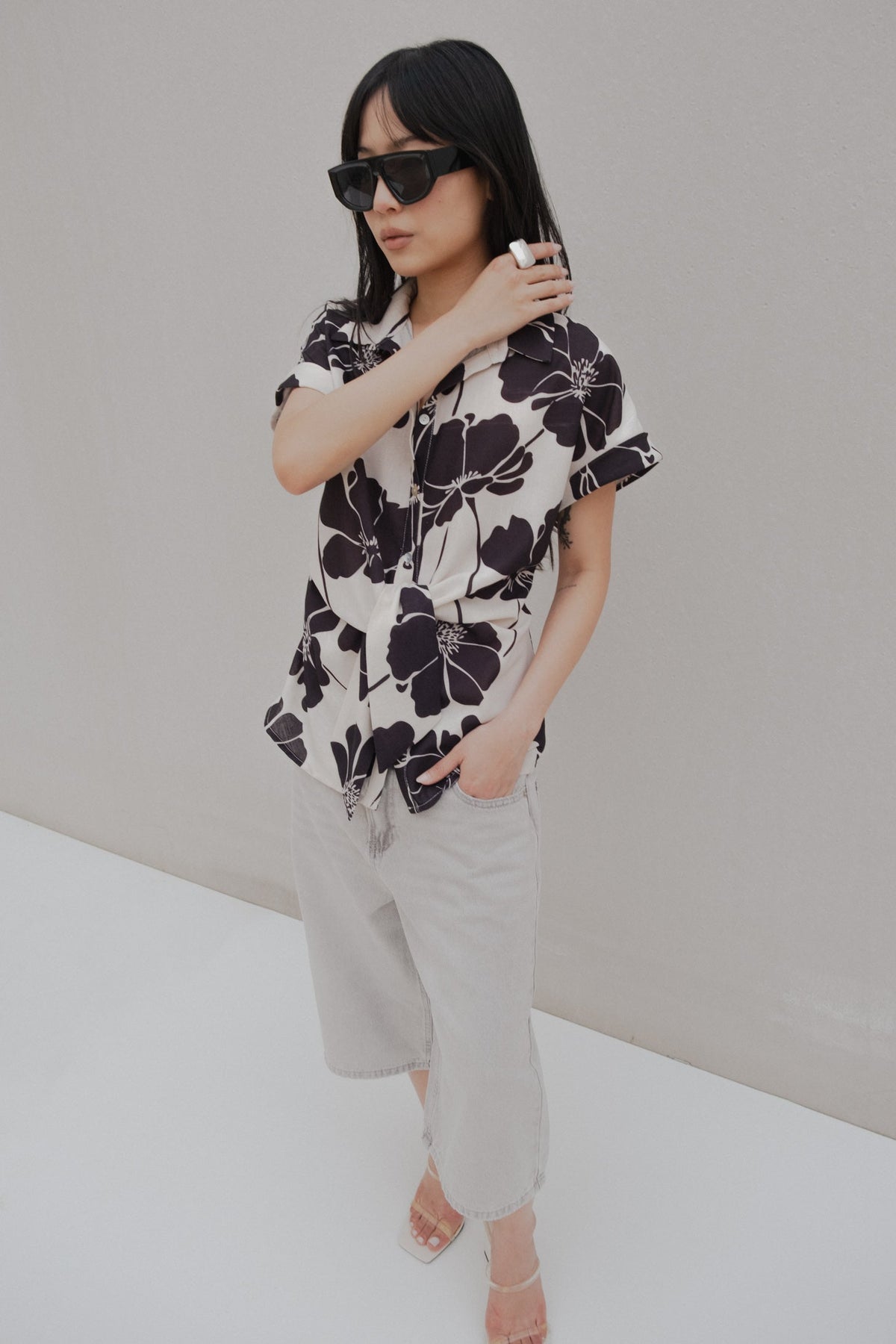 Camisa nó estampada, fotografia 4 de 6