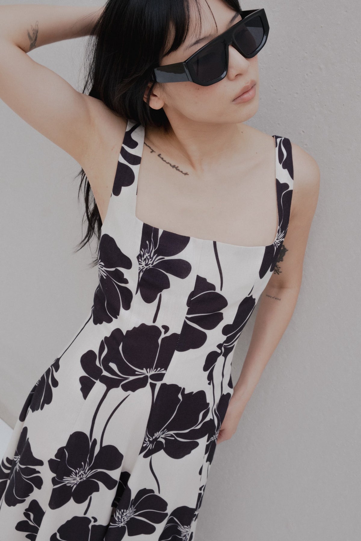 Vestido midi estampado, fotografia 4 de 6