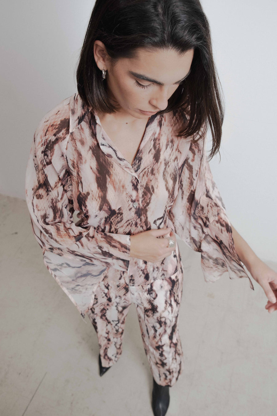 Calças culotte estampadas