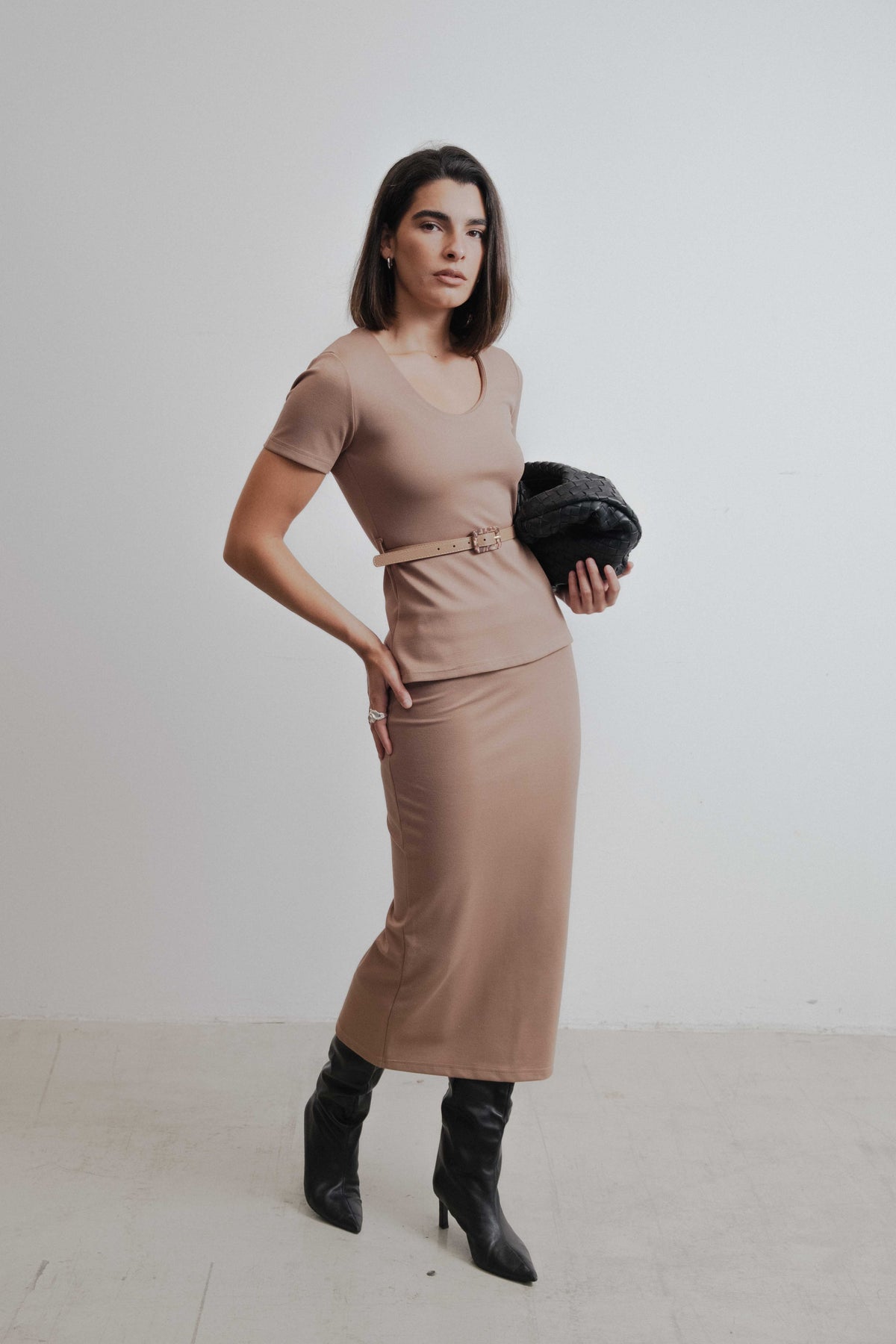 Saia midi malha, fotografia 2 de 6