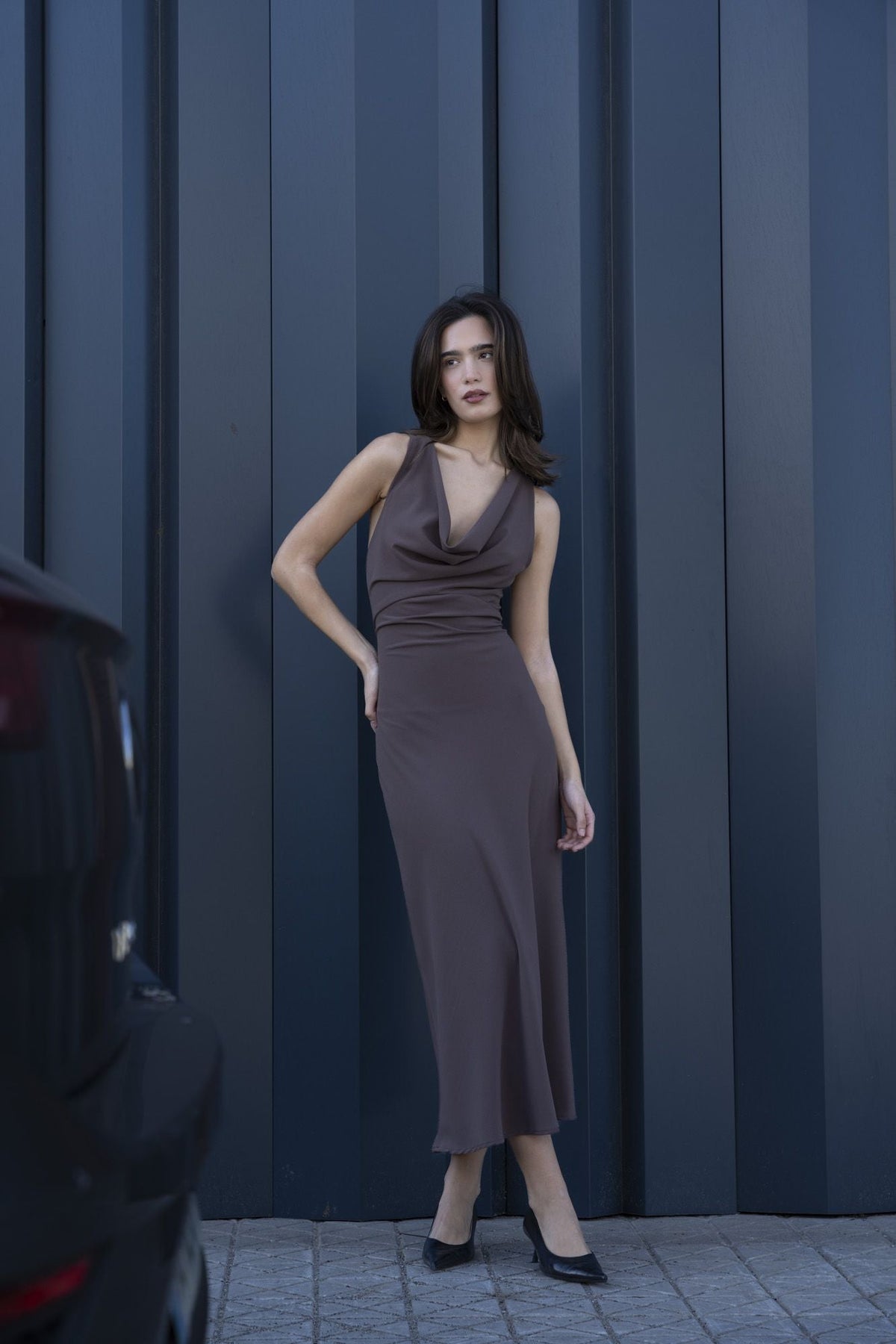 Vestido midi, fotografia 4 de 9