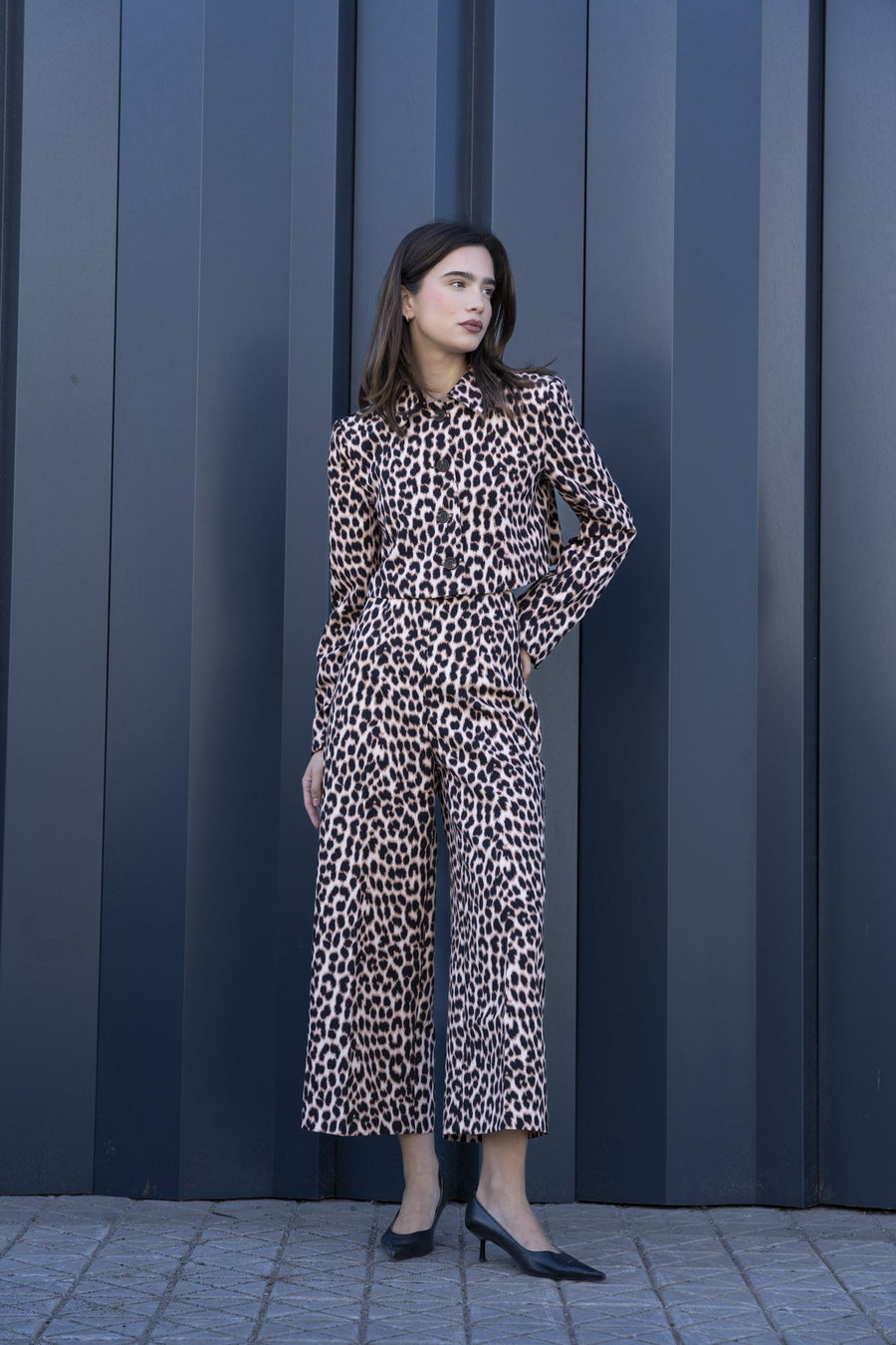 Casaco estampado animal print