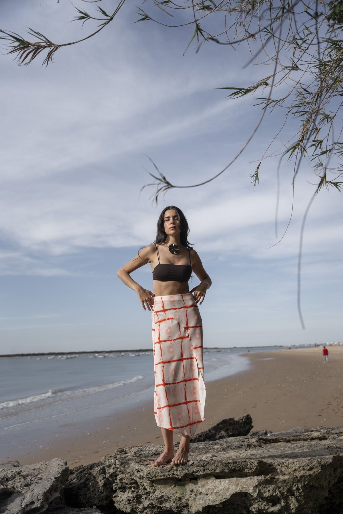 Saia midi estampada, fotografia 5 de 8