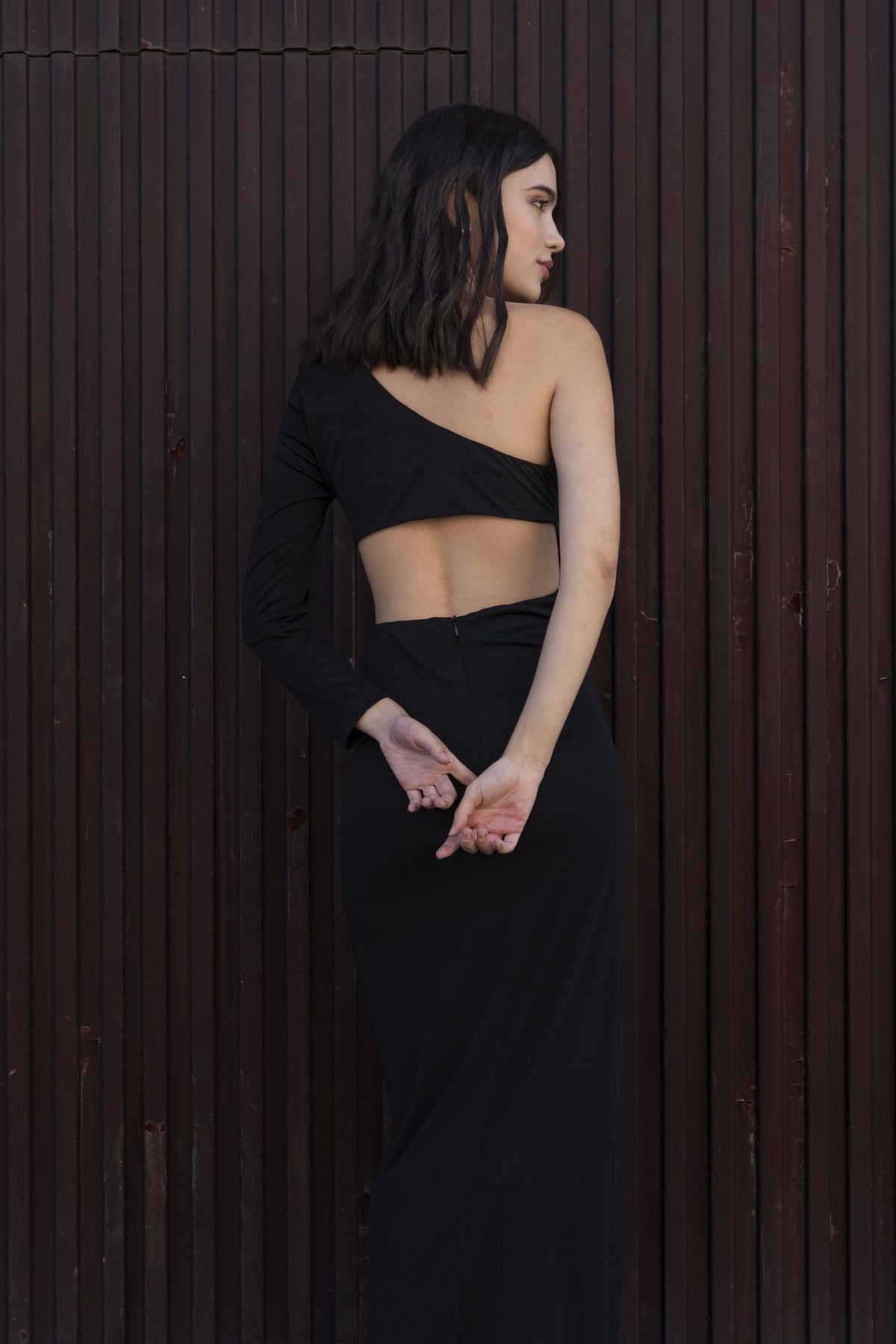 Vestido midi assimétrico, fotografia 9 de 14