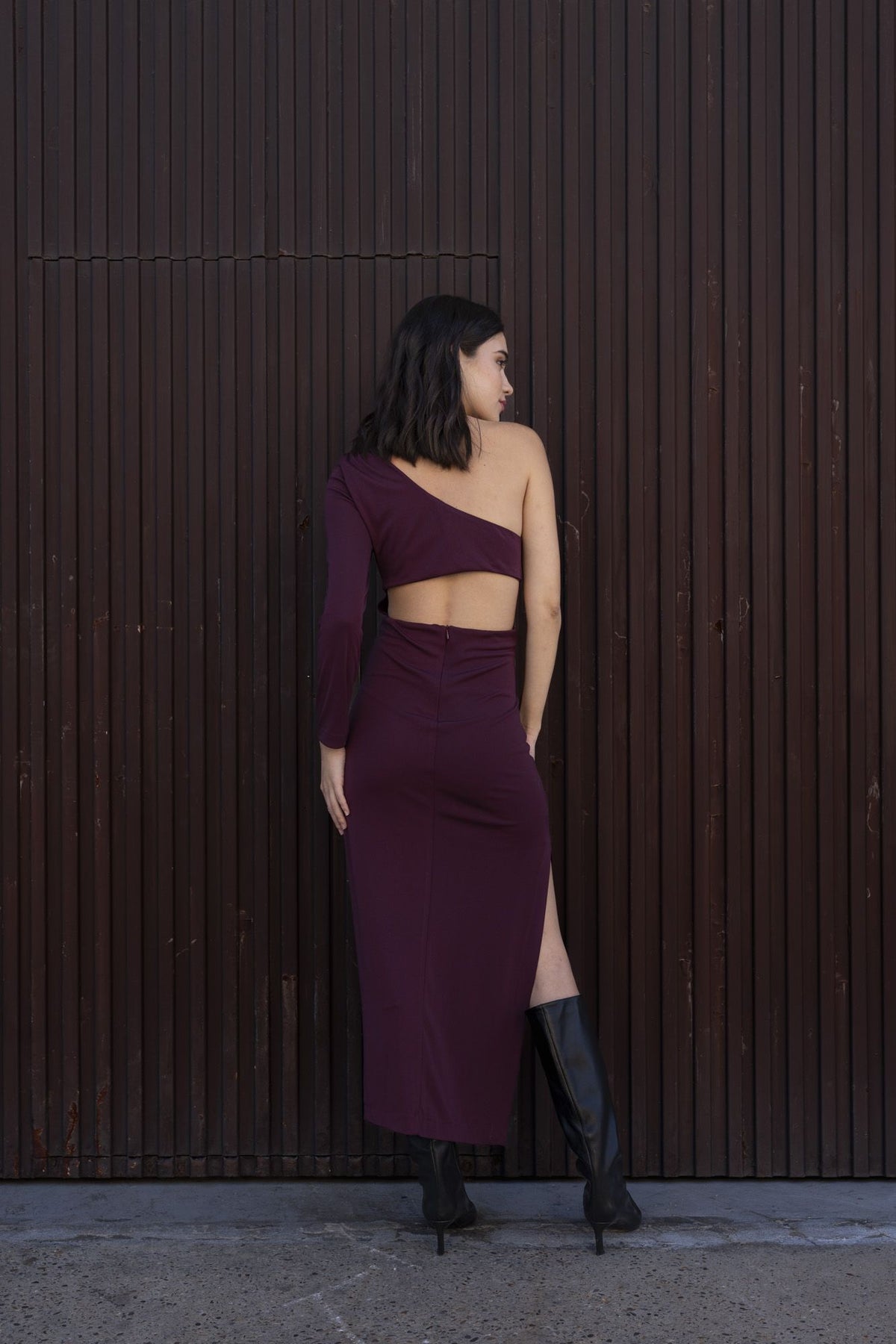 Vestido midi assimétrico, fotografia 4 de 14