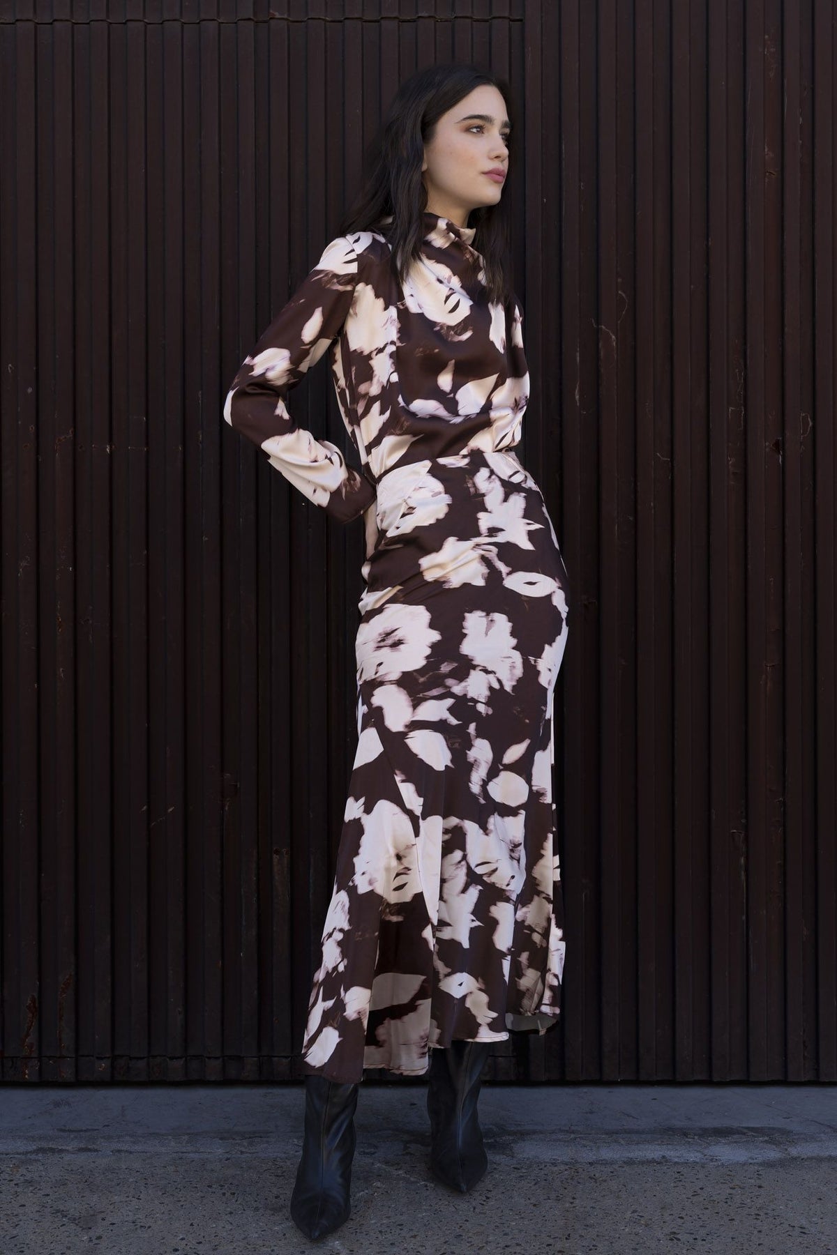 Saia comprida estampada, fotografia 1 de 8