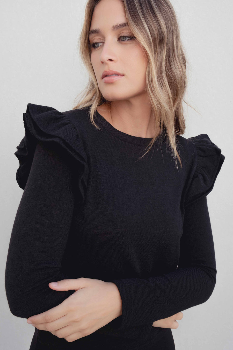 Camisola folhos