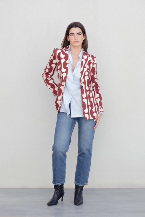 Blazer estampado
