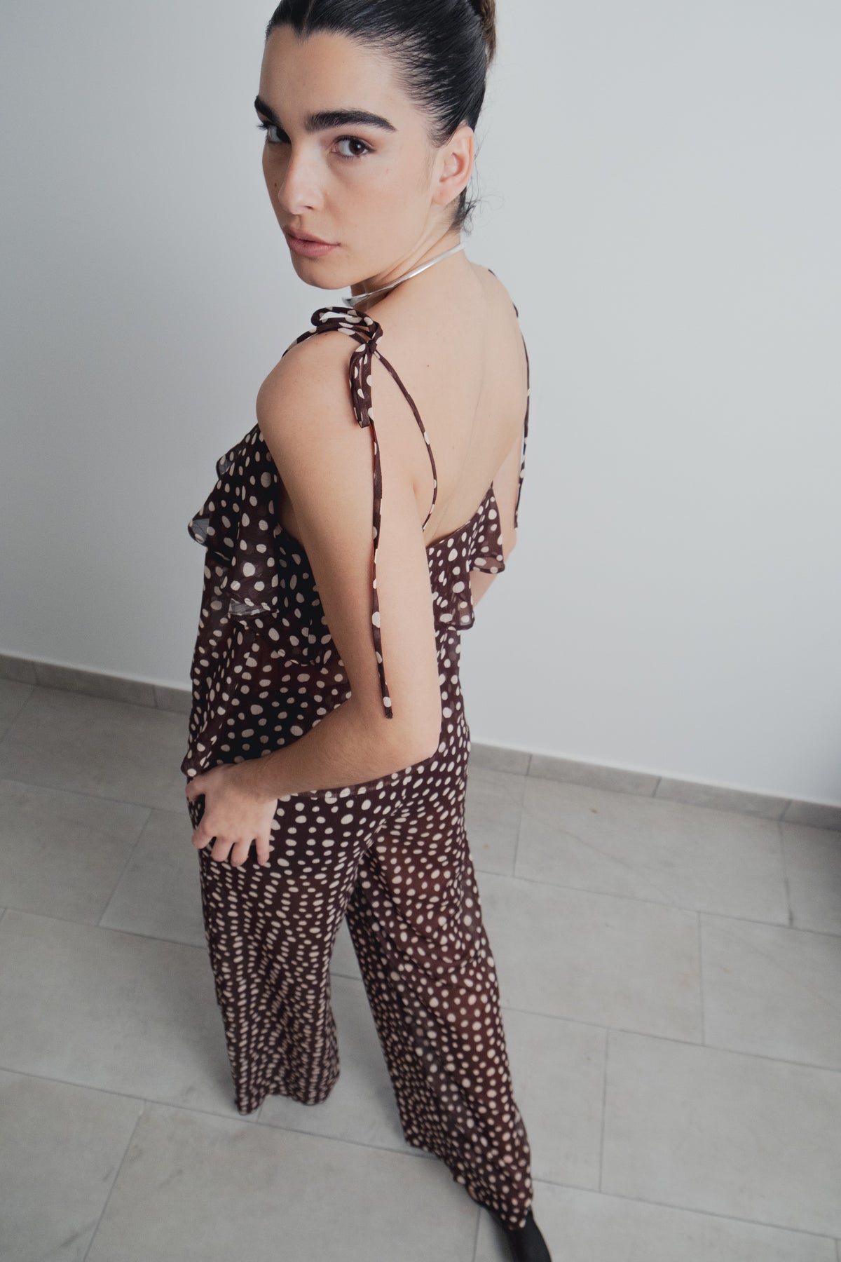 Top folho estampado, fotografia 5 de 6
