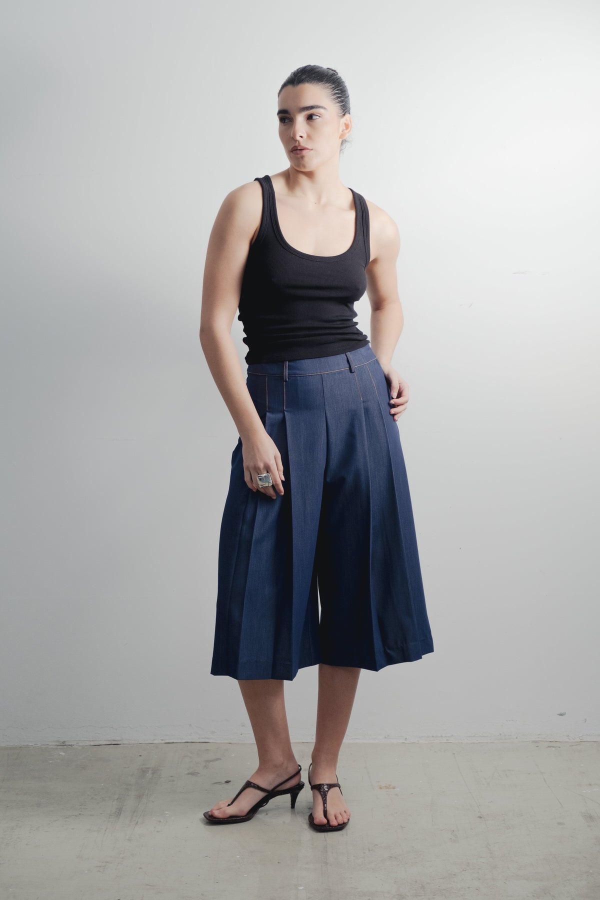 Bermudas fluidas efeito ganga