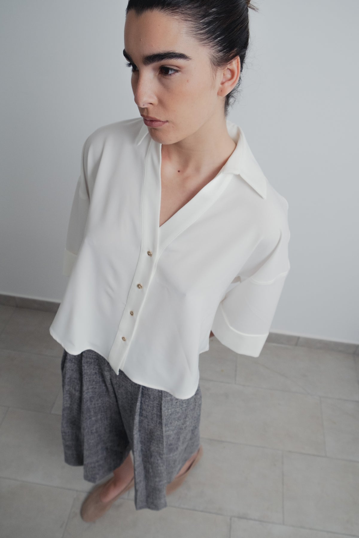 Camisa manga gola alta, fotografia 1 de 9