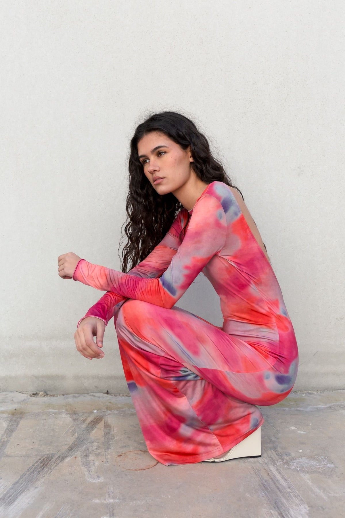 Vestido comprido estampado, fotografia 5 de 9