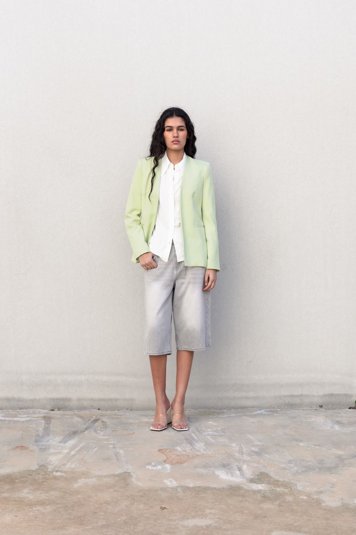 Blazer sem lapela